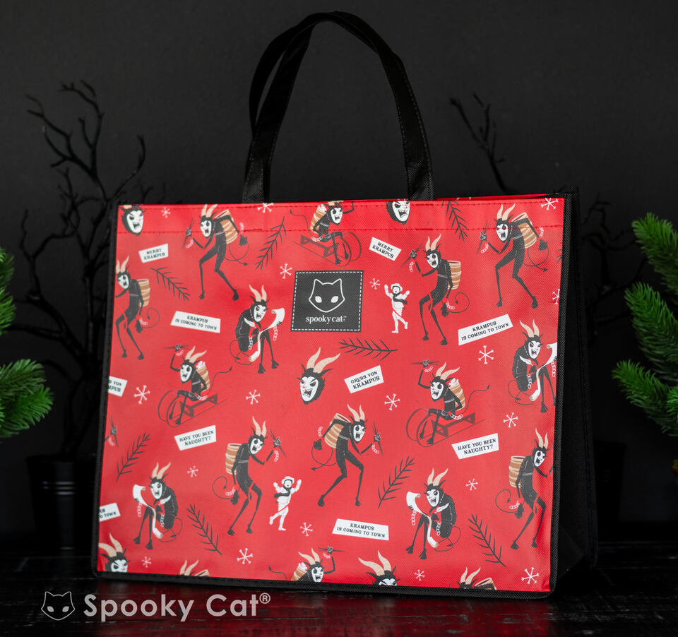Krampus Tote Bag Spooky Cat Press