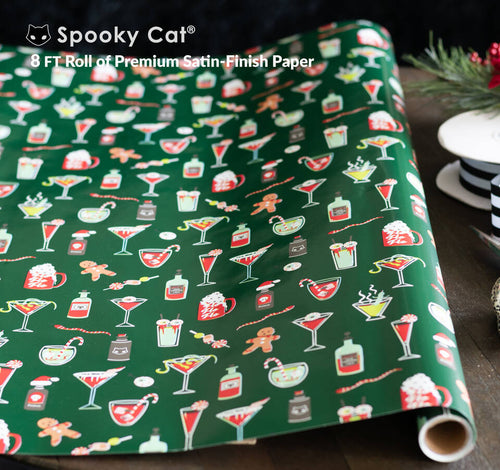 Holiday cocktails horror christmas gift wrap