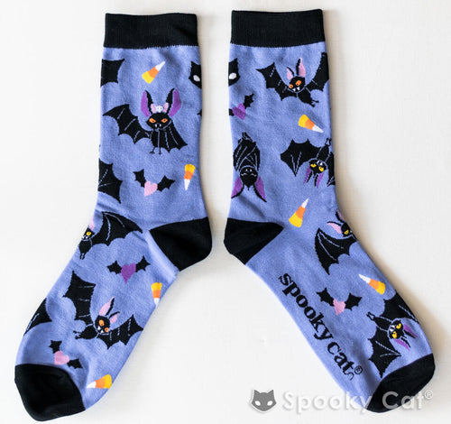 Cute Bat Gothic Halloween Socks