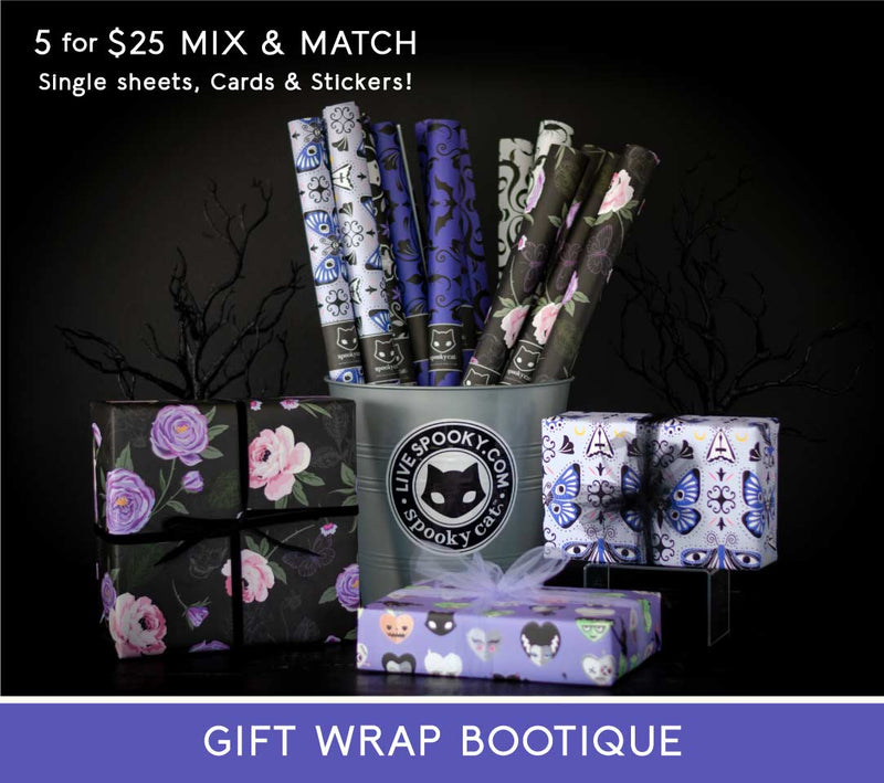 Gothic and Horror Gift Wrap - Wrapping Paper