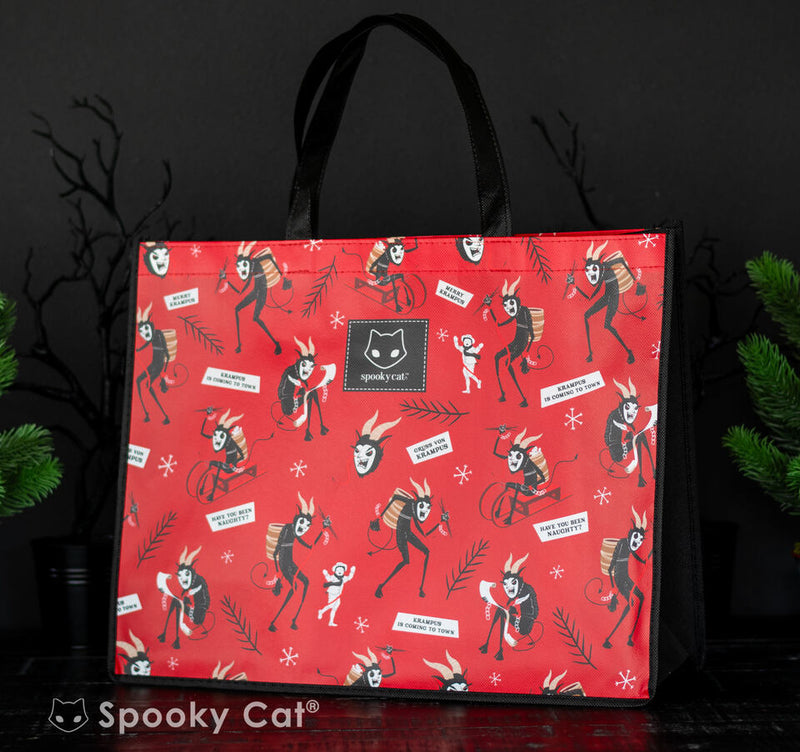 Krampus Resuable Tote Gift Bag for Creepmas and Krampusnacht