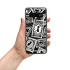 Black Cat Postage Samsung Galaxy Case (Clear)