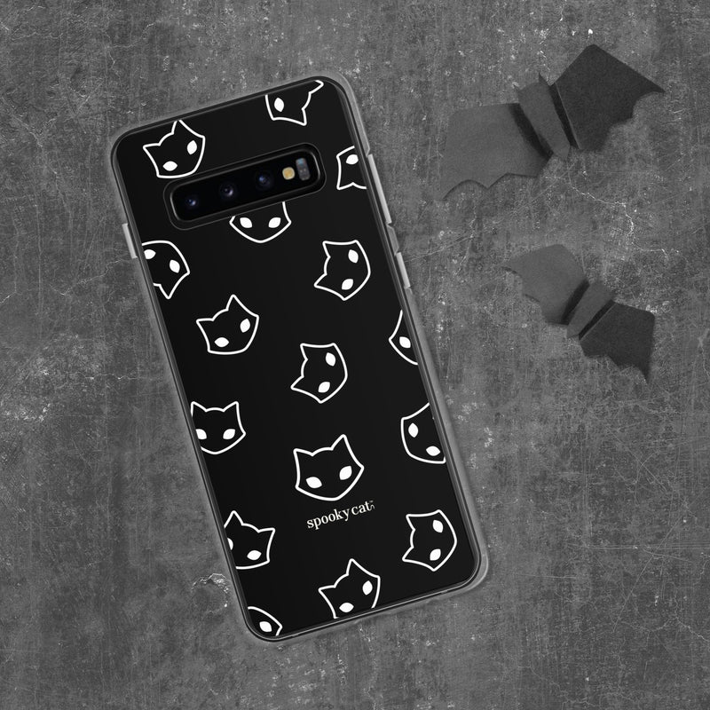 Spooky Cat Samsung Galaxy Case (Black)