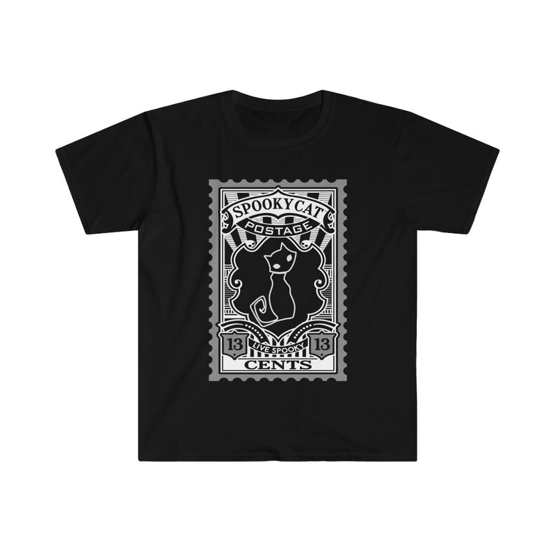 Spooky Black Cat Nu Goth T-Shirt
