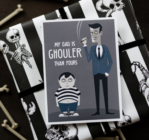 Gomez Addams Family Father's day Card