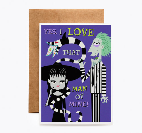Beetlejuice-inspired Valentines or Romantic Fan Art Card