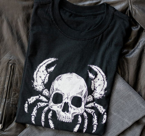 Cancer Skull Horoscope Zodiac T-Shirt