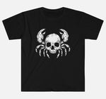 Cancer Skull Horoscope Zodiac T-Shirt