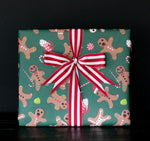 Gingerdead men Gothic Creepy Christmas Gift Wrap