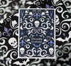 Eternally grateful Gothic Skull Damask Greeting Card