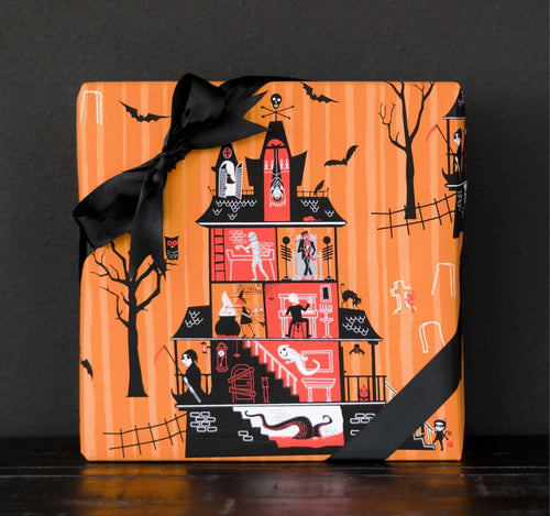 Haunted Mansion Halloween Fun Gift Wrap