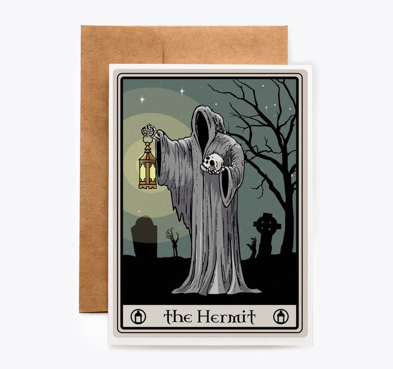 The Hermit Man Gothic Tarot Card