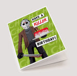 Friday the 13th Jason Vorhees Fan Art Birthday Card