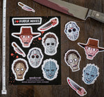 Horror Movie Killer Stickers Freddy Michael Pinhead Jason Baba