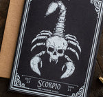 Scorpio Skull Horoscope Zodiac Birthday Card