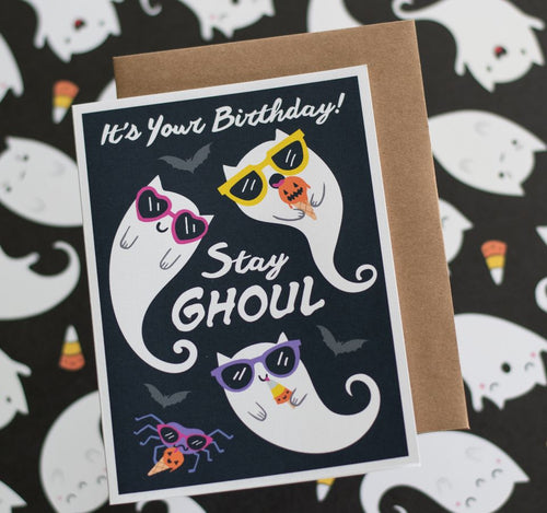 Cool Ghost Birthday Card