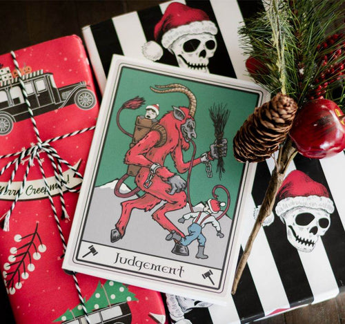 Krampus Krampusnacht Christmas Tarot Card