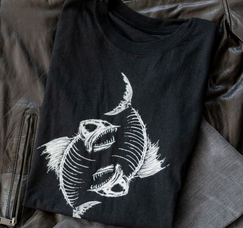 Picses Skull Horoscope Zodiac T-Shirts