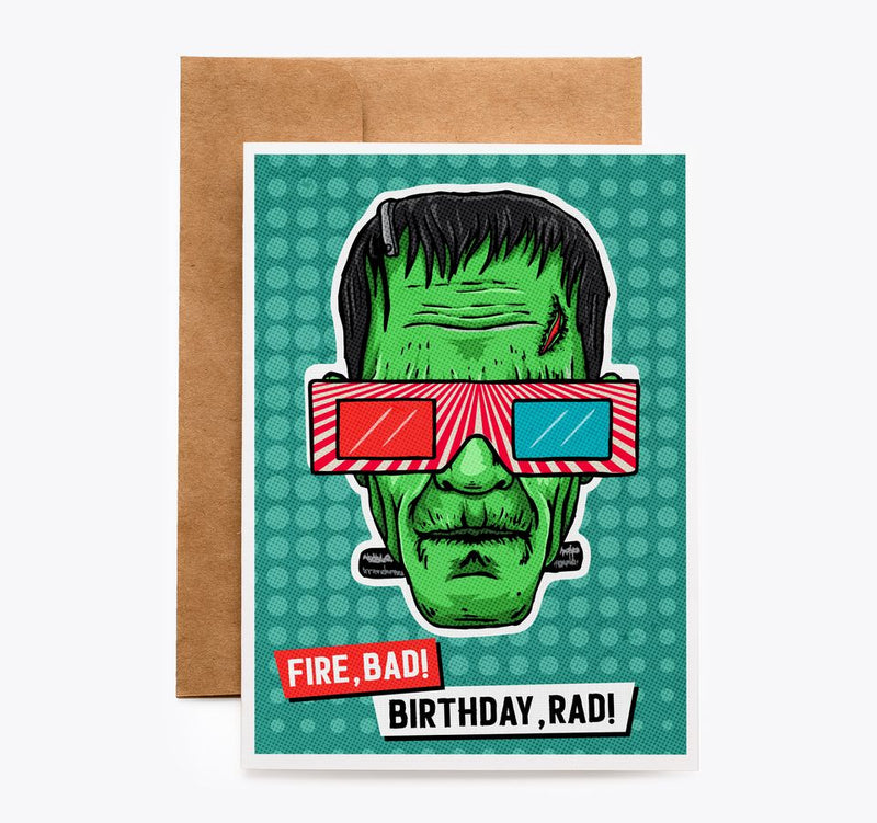 Frankenstein Birthday Card