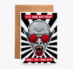 Nosferatu Vampire Birthday Card
