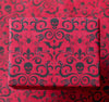 Gothic haunted mansion gift wrap wrapping paper skull damask