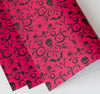 Gothic Damask Gift Wrap - Red (3 Sheets)