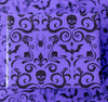 Gothic haunted mansion gift wrap wrapping paper skull damask
