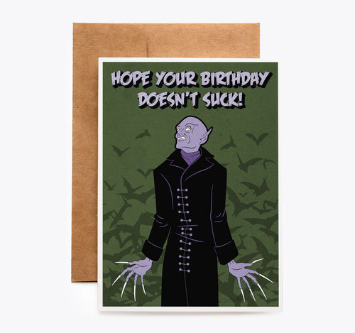 Classic Horror Nosferatu Vampire BirthdayCard