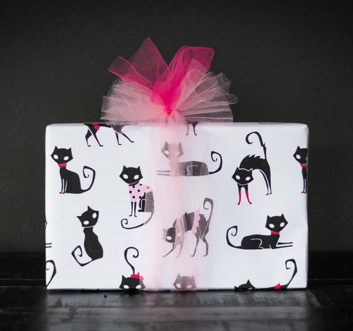 Black Cat Love Gift wrap