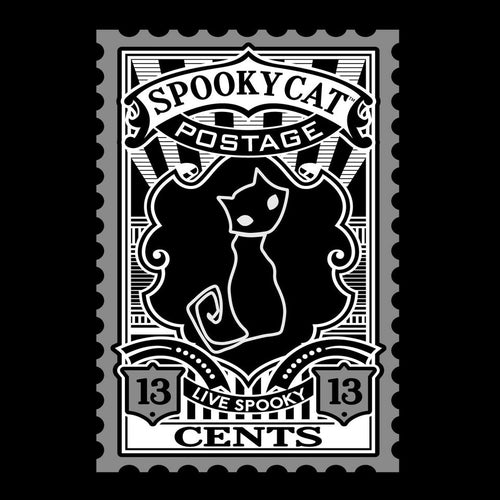 Spooky Black Cat Nu Goth T-Shirt