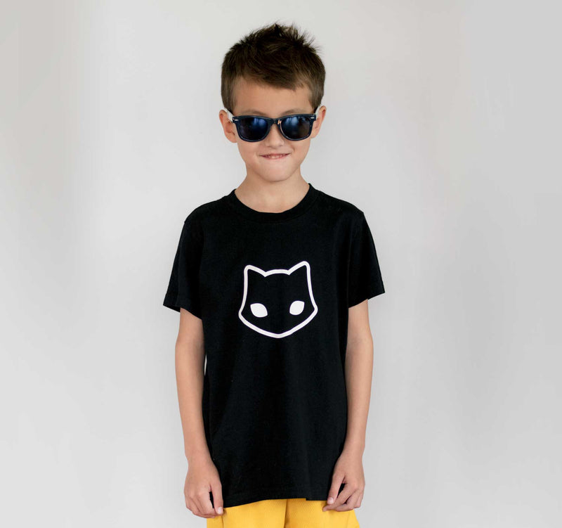 Spooky Cat Nu Goth Boys Black Cat Icon T Shirt