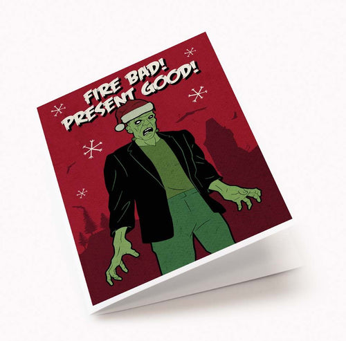 Frankenstein Christmas Holiday Card