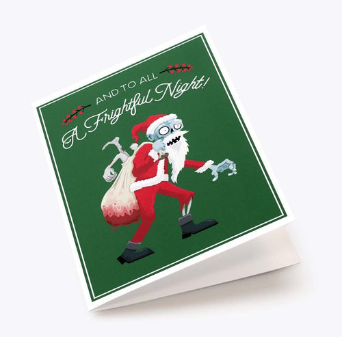 Zombie Santa Christmas Card