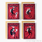 Krampus Krampusnacht Folklore Holiday Card Set