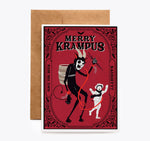 Scary Krampus Krampusnacht Christmas Card