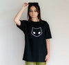 Spooky Cat Nu Goth Women's Black Cat Icon T Shirt