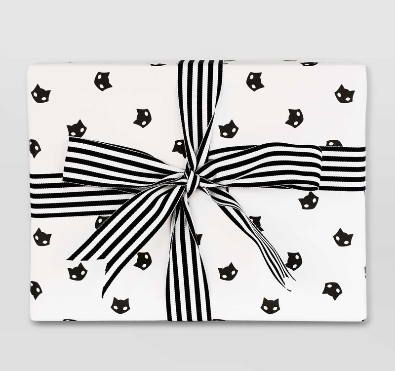 custom white logo black wrapping gift