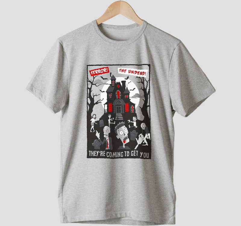 Night of Zombie Noir Poster Horror T-Shirt
