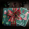 Spooky Cat Gothic Christmas gift wrap
