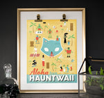 Spooky Tiki Hawaii Art Print