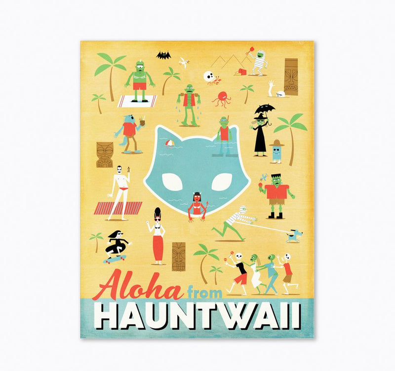 Spooky Tiki Hawaii Art Print