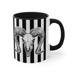 Horoscope Capricorn Zodiac Gothic Stripe Mug