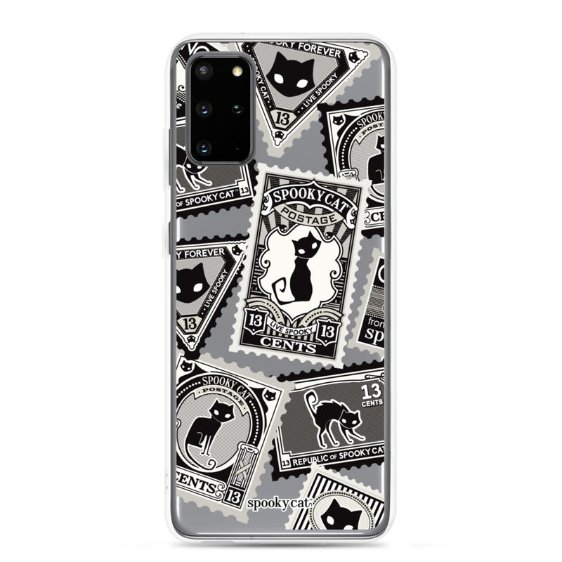 Spooky Cat Postage Samsung Galaxy Phone Case